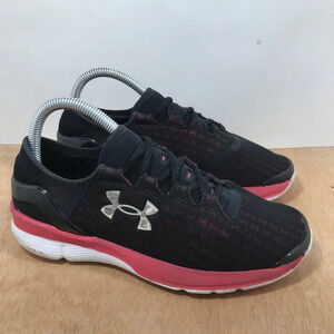 Under Armour Womens Speedform Apollo Running Shoes Black/ Pink Size 7